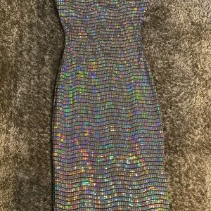 Shiny tube dress never worn
